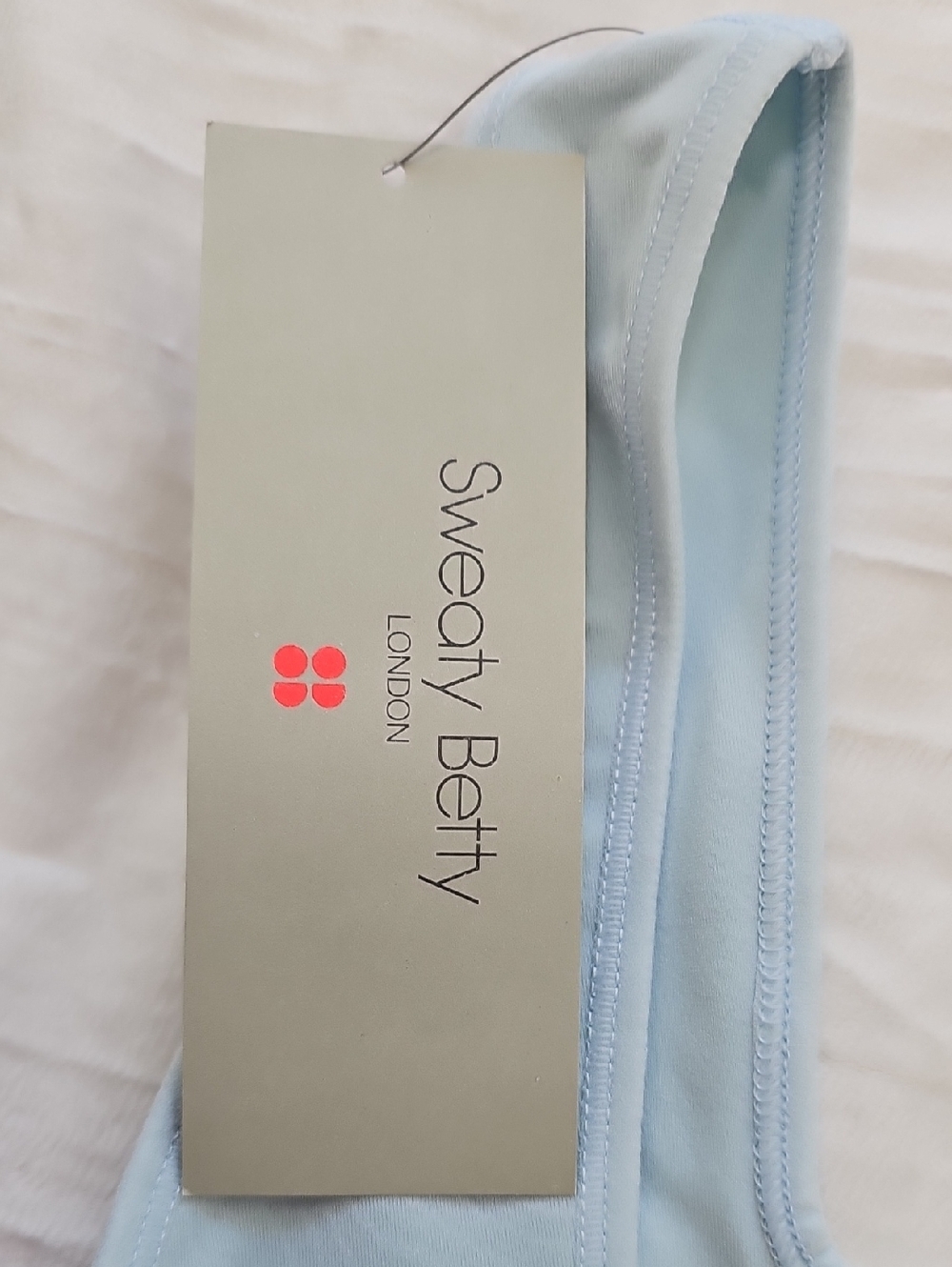 Sweaty Betty Light Blue Square Neck Seamless Bra - Picture 3 of 4